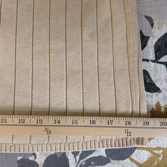 Ribbed Knit Cropped Sweater Tank Minimalist Clean Capsule Wardrobe SMALL MED - Picture 8 of 8